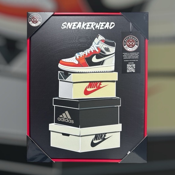 jordan shoe boxes on the wall